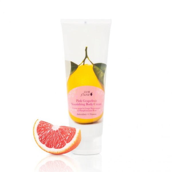 100% Pure Pink Grapefruit Nourishing Body Cream with Grapefruit