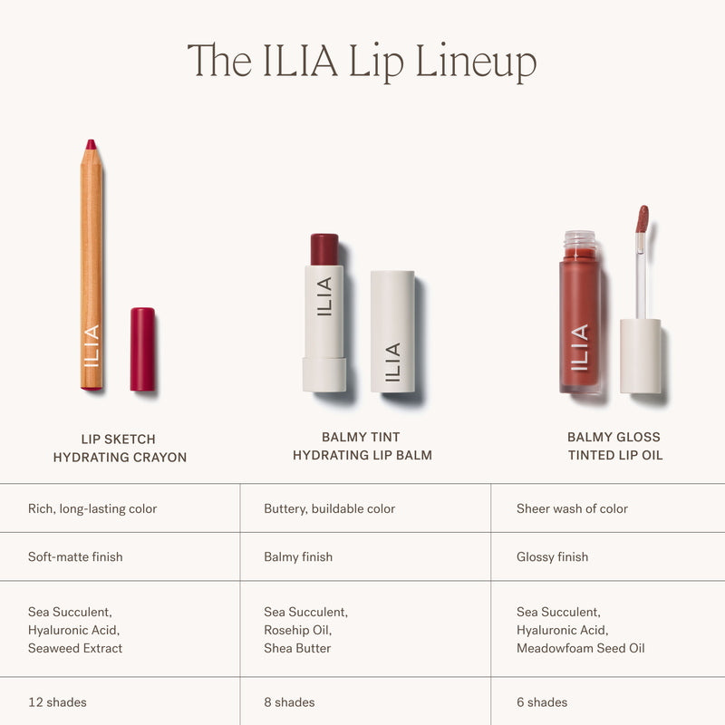 Ilia Lip Lineup