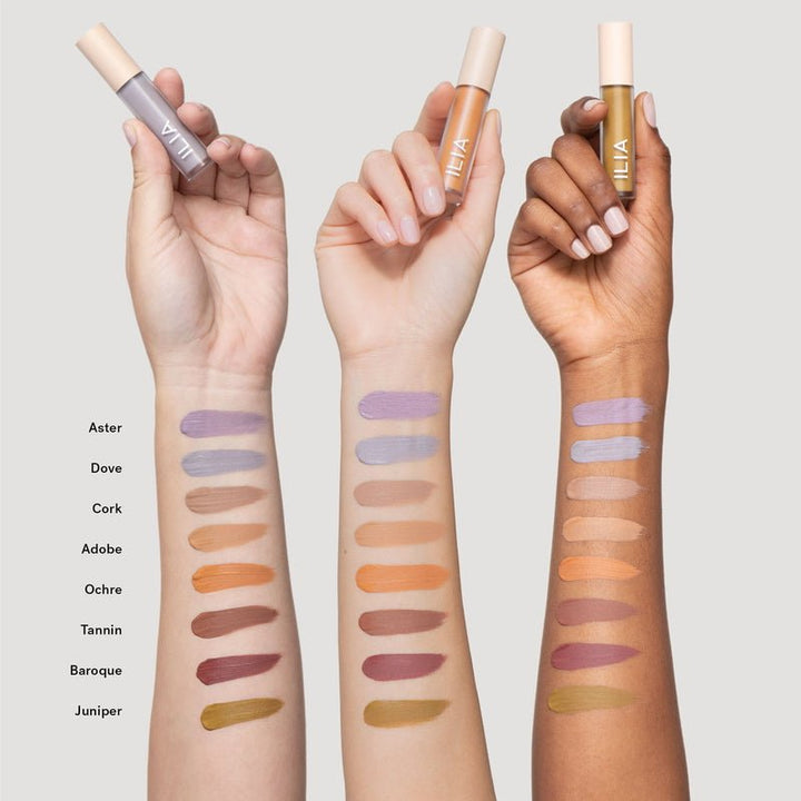 Ilia Liquid Powder Eye Tint - Matte Arm Swatches