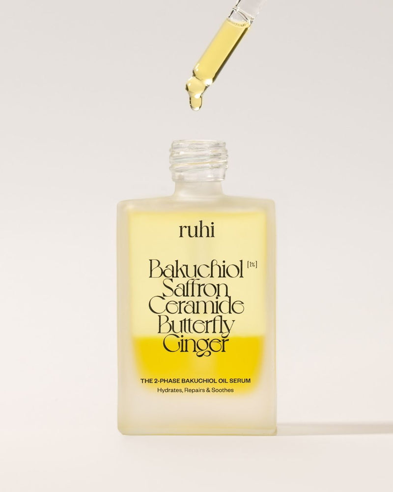 Ruhi The 2-Phase Bakuchiol Oil Serum & Niacinamid - Flasche mit Pipette