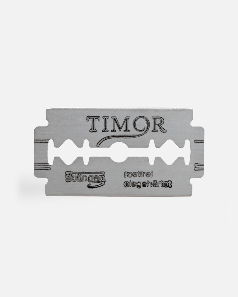 Giesen & Forsthoff Timor® Unisex Rasierhobel Gentle Shaver mit kurzem Edelstahlgriff 80 mm - Timor Rasierklingen