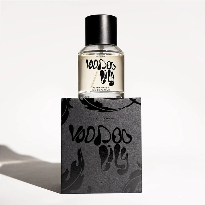 Heretic Parfum Voodoo Lily Eau de Parfum - Flakon auf Verpackung