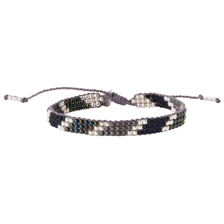 Commitment Black Onyx Silver Colored Bracelet