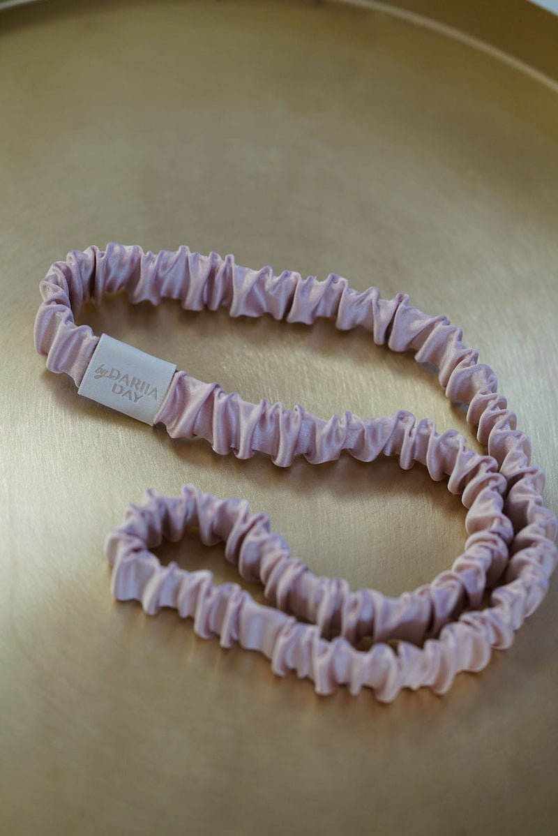 Silk Headband Blush Pink mood