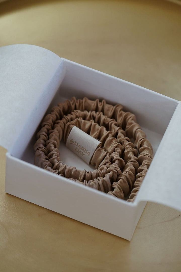 Silk Headband French Beige Open Box