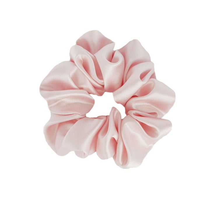 Silk Scrunchie Blush Pink Medium