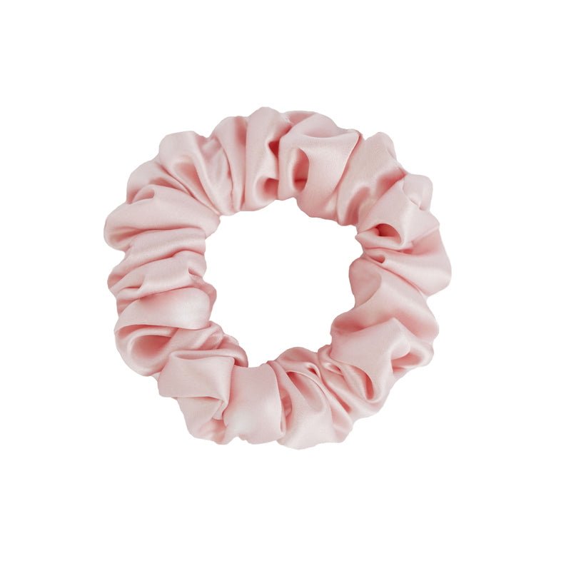 Silk Scrunchie Blush Pink Small