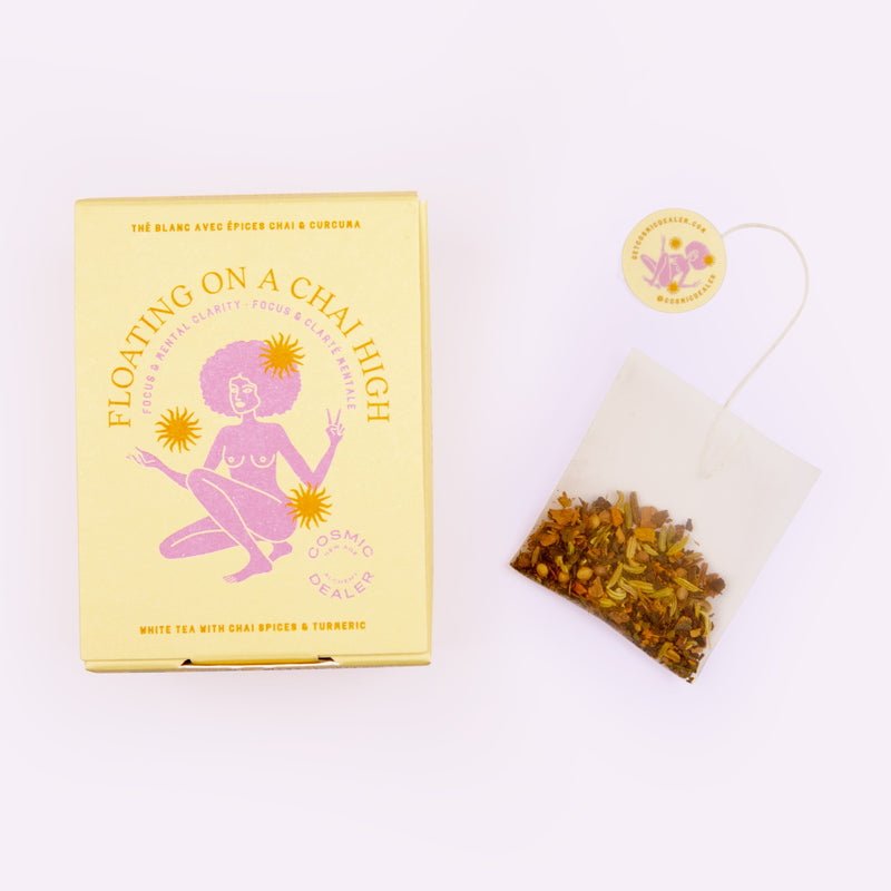 Ayurvedic Herbal Tea Sachets Floating