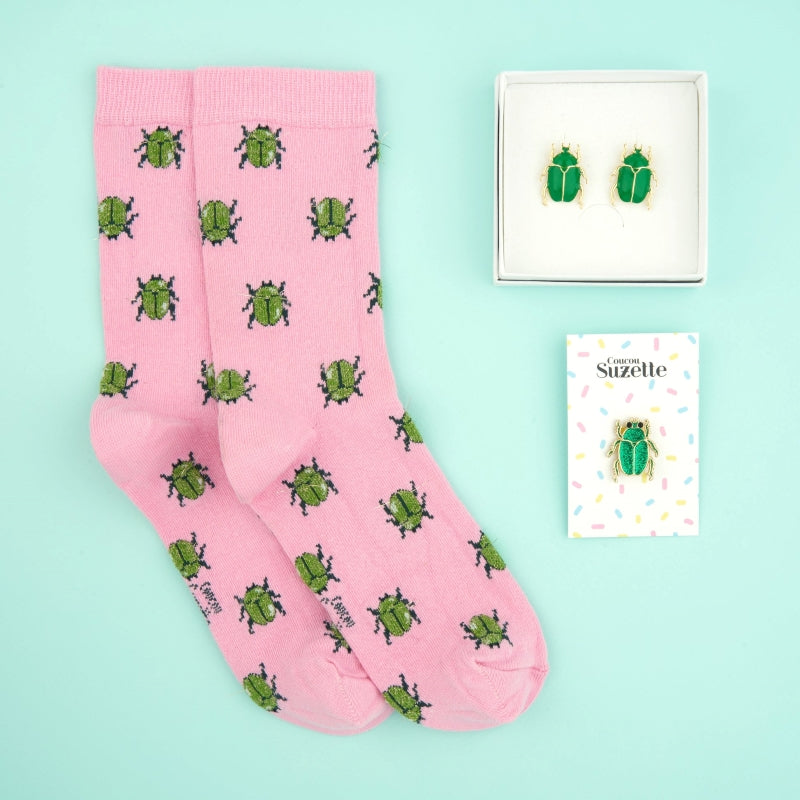 Coucou Suzette Beetle Socks - Beetle Kollektion