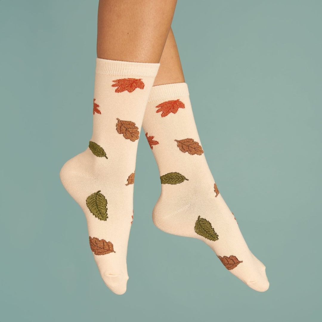 Coucou Suzette Autumn Leaves Socks - Tragebild