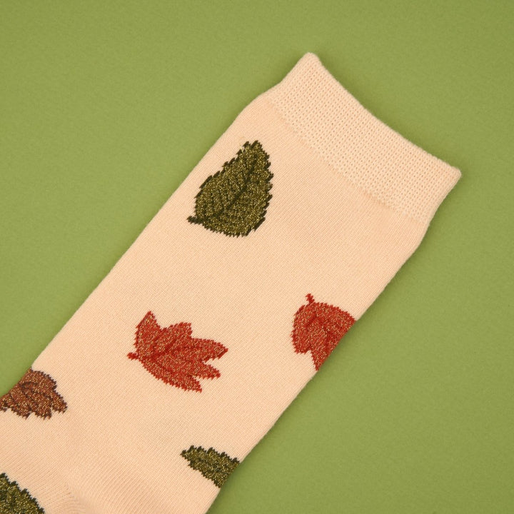 Coucou Suzette Autumn Leaves Socks - Details