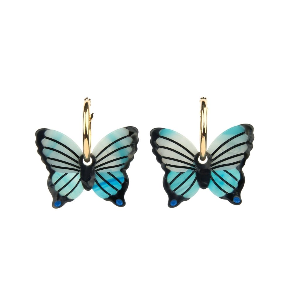 Coucou Suzette Blue Butterfly Earrings - Freisteller