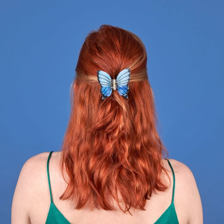 Coucou Suzette Blue Butterfly Hair Claw - Model 1