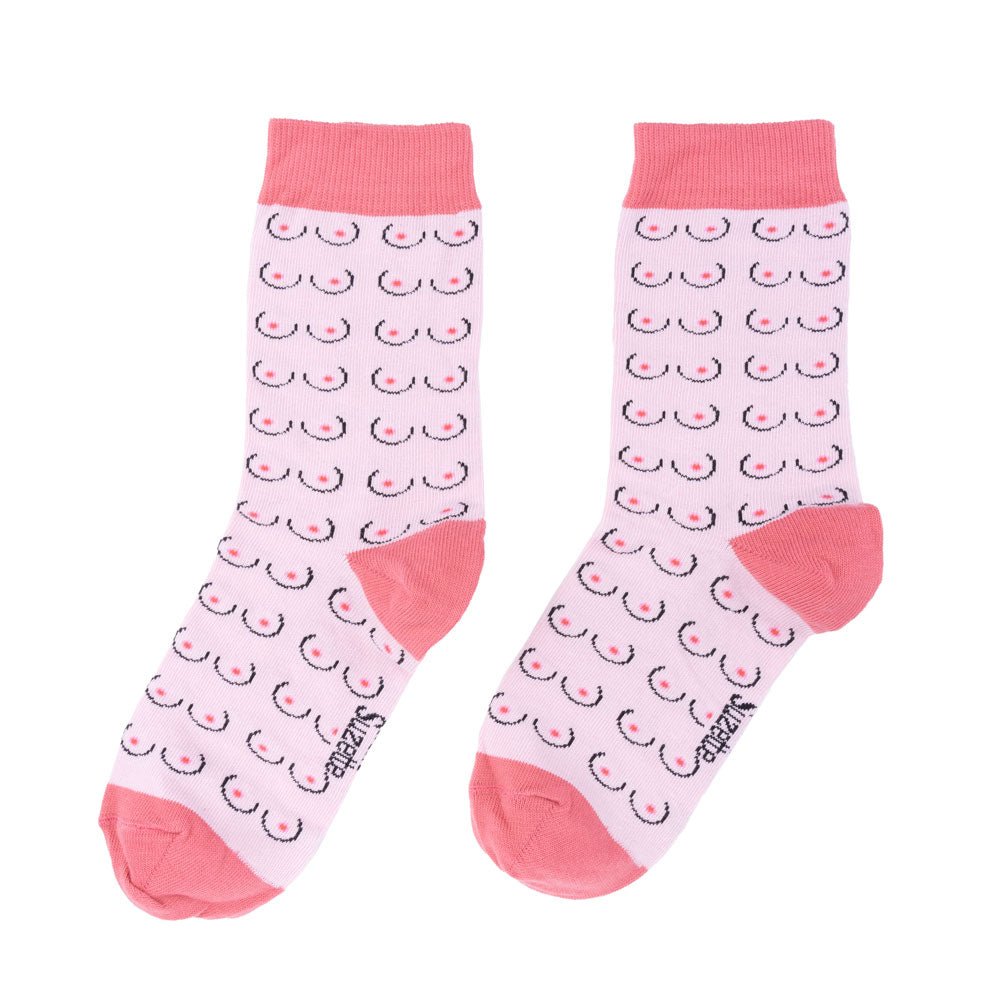 Coucou Suzette Boobs Socks White - Freisteller