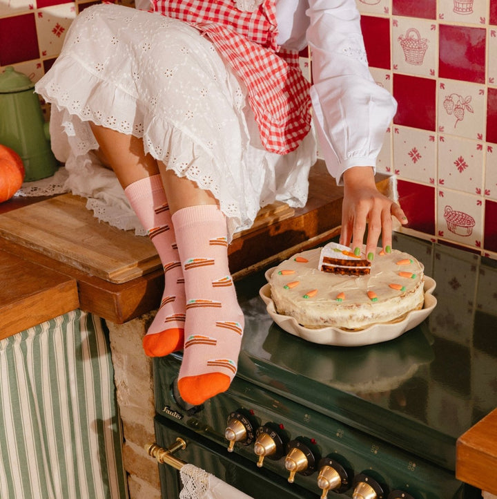 Coucou Suzette Carrot Cake Socks - Mood mit Carrot Cake Collection