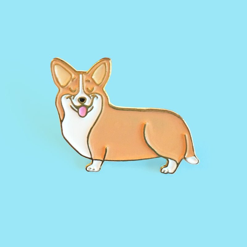 Corgi Pin with background