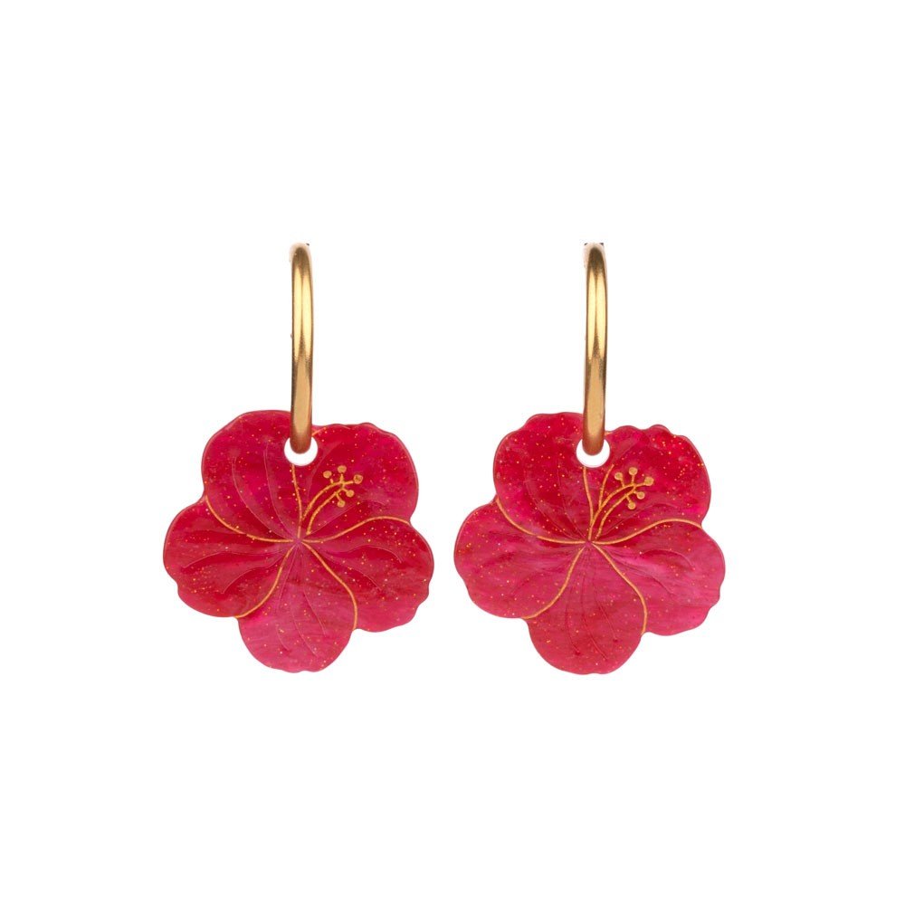 Coucou Suzette Hibiscus Earrings - Freisteller