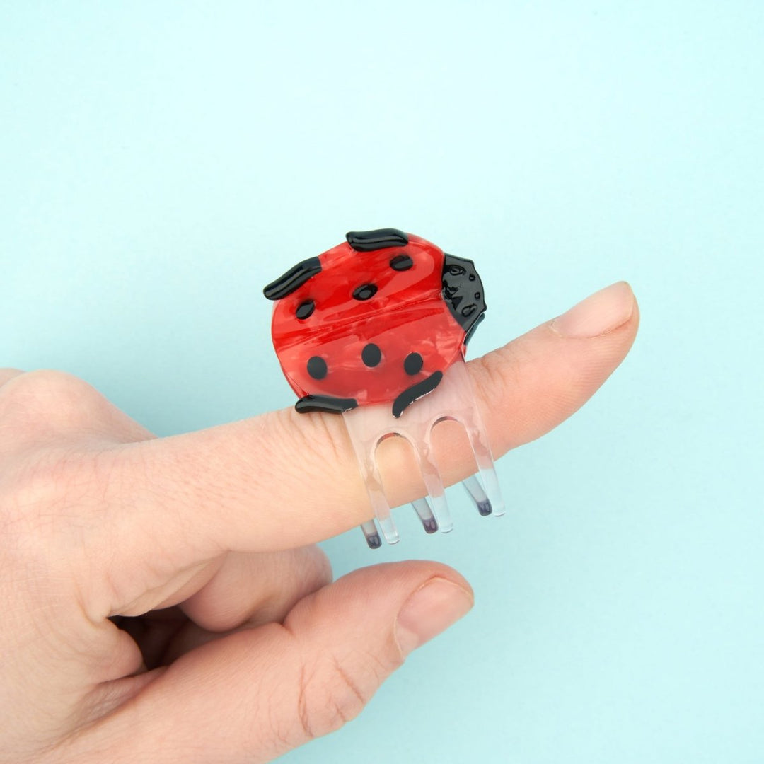 Coucou Suzette Ladybug Mini Hair Claw - Handmodel