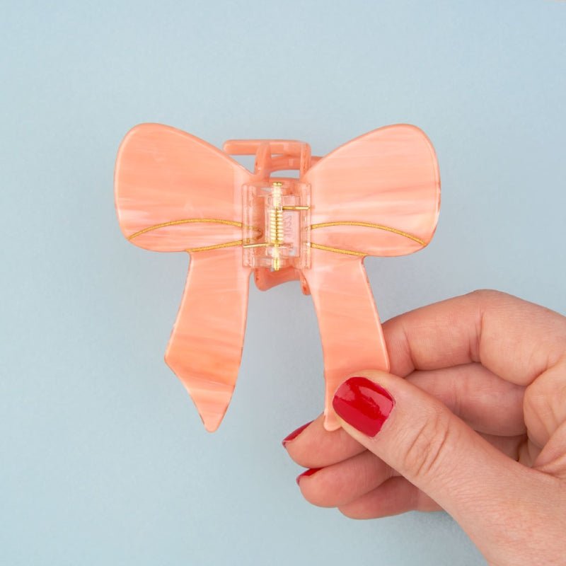 Coucou Suzette Pink Bow Hair Claw - Handmodel