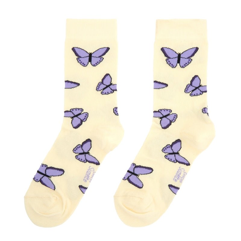 Coucou Suzette Purple Butterfly Socks - Titelbild