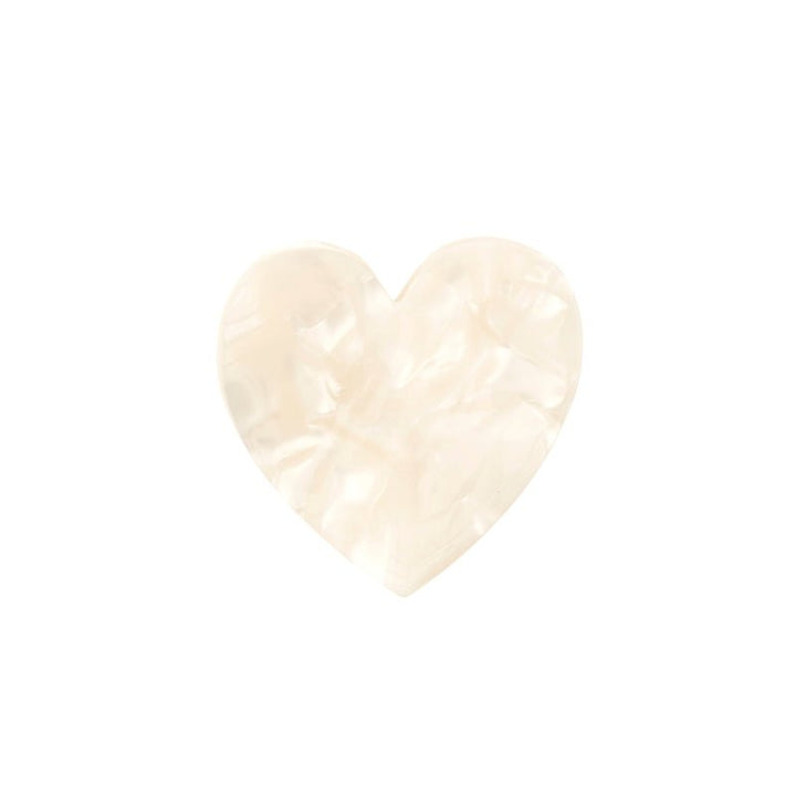 Coucou Suzette White Heart Hair Claw - Freisteller