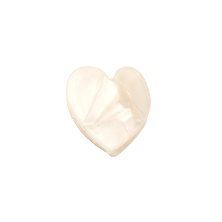 Coucou Suzette White Heart Mini Hair Claw - Freisteller