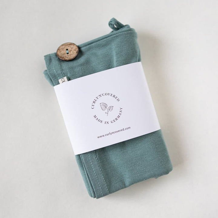 Bambus Turban Handtuch mit Knopf | Mint Grün Mood