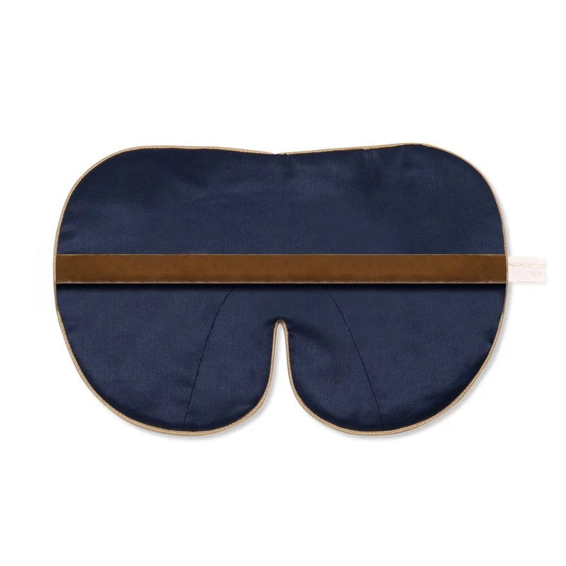 Deluxe Silk Eye Mask Navy - Rückseite