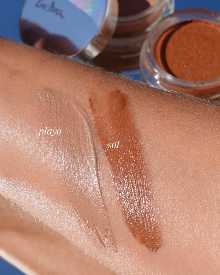 Ere Perez Cacao Bronzing Pot Arm Swatches