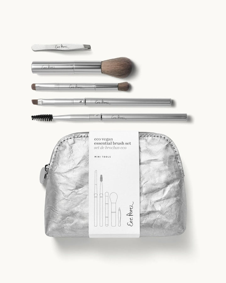 Eco Vegan Essential Brush Set with background