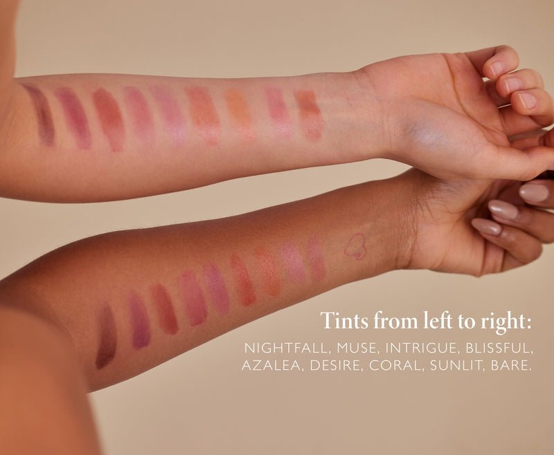 Luxury Lip Tints Swatches