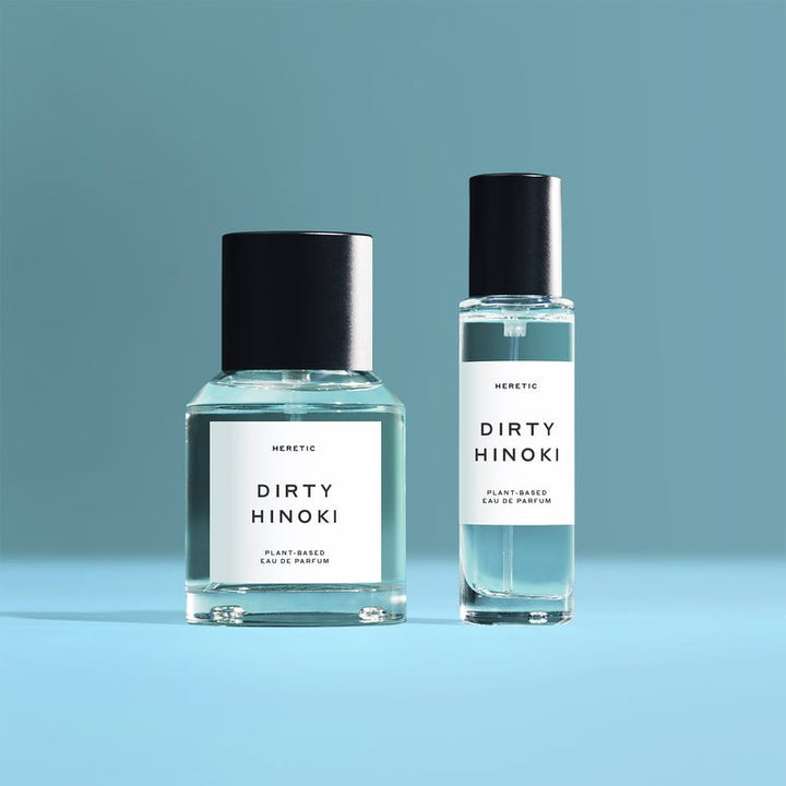 Heretic Parfum Dirty Hinoki Eau de Parfum - großer und kleiner Flakon