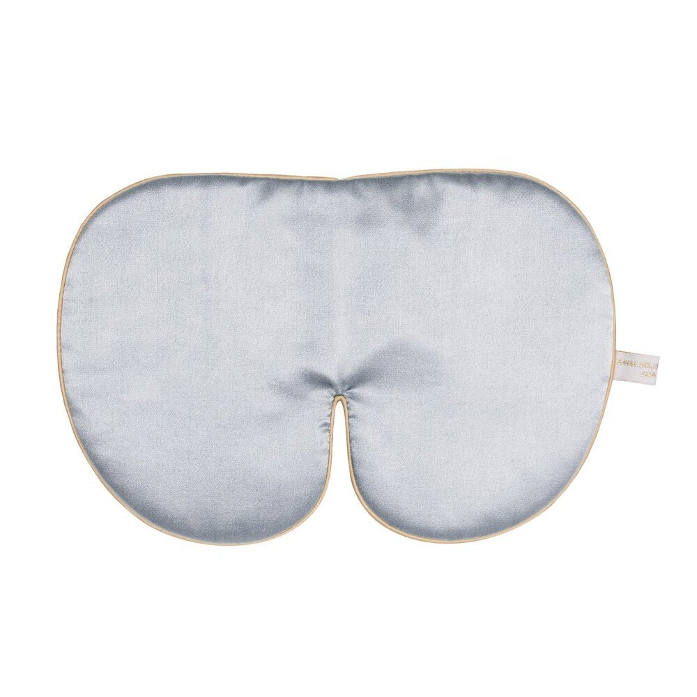 Deluxe Silk Eye Mask One Strap Silver