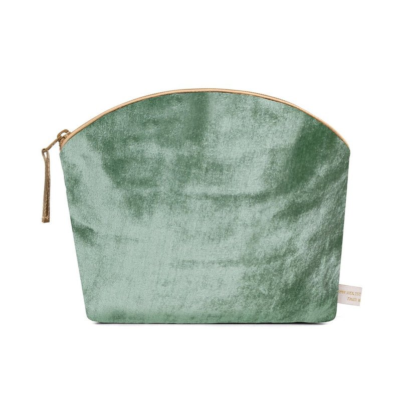 Lavender Make-Up Bag Jade Silk Velvet