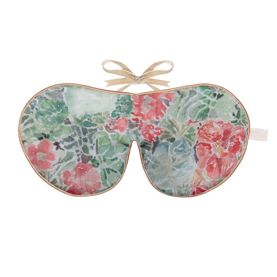 Pure Mulberry Silk Lavender Eye Mask Nasturtium