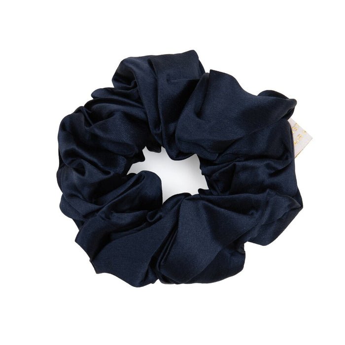 Pure Mulberry Silk Scrunchie Navy