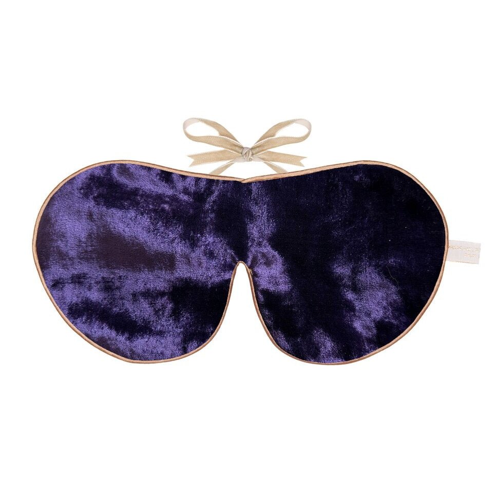 Velvet Lined Eye Mask Amethyst