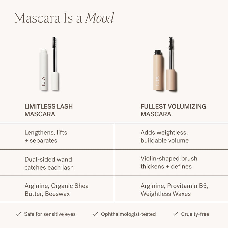 Ilia Mascara Comparison