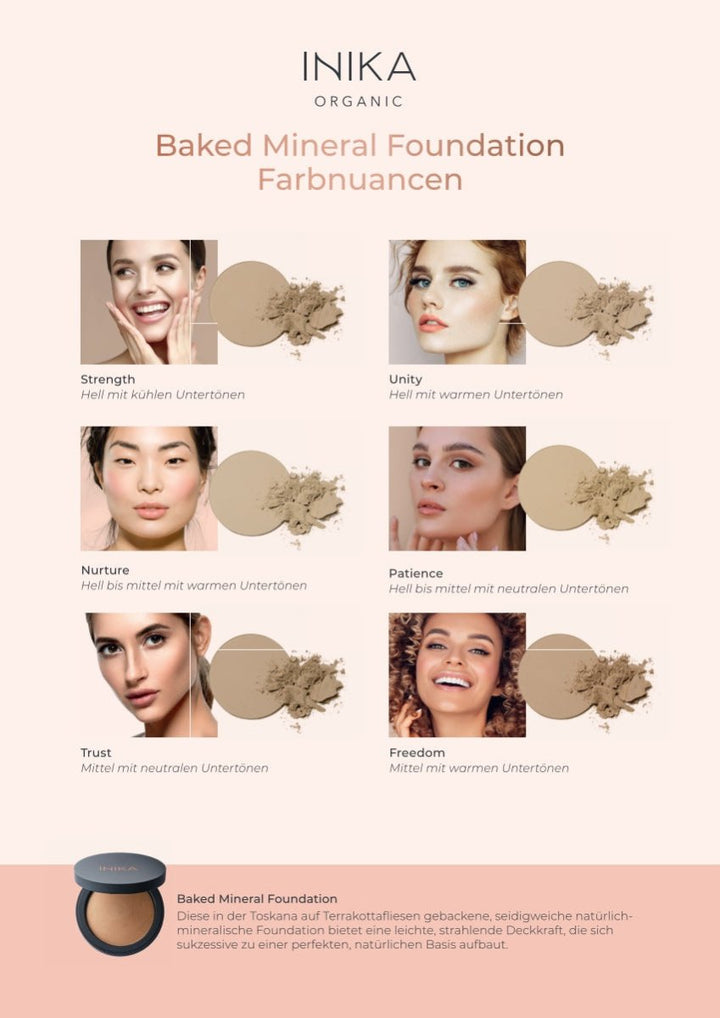 INIKA Organic Baked Mineral Foundation - Shadefinder