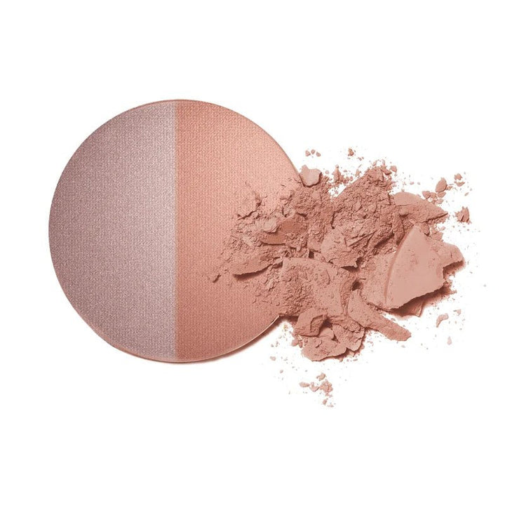 INIKA Organic Mineral Baked Blush Duo - Pink Tickle Swatch