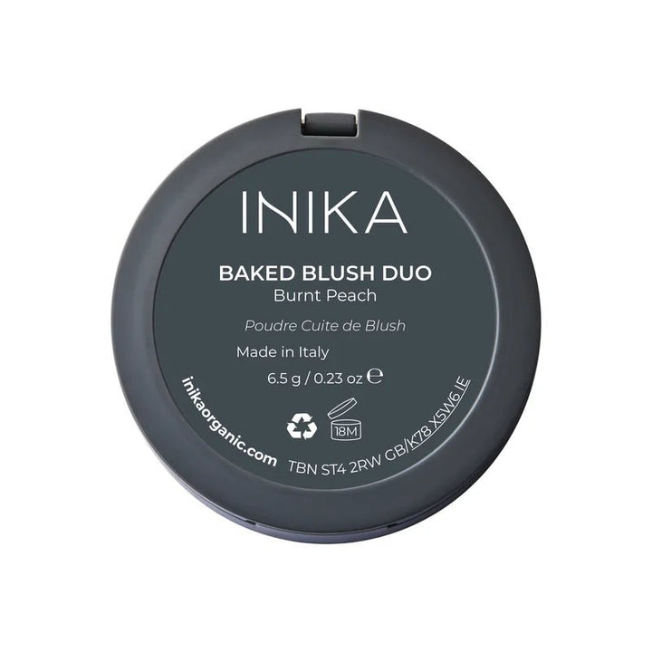 INIKA Organic Mineral Baked Blush Duo - Burnt Peach Rückseite