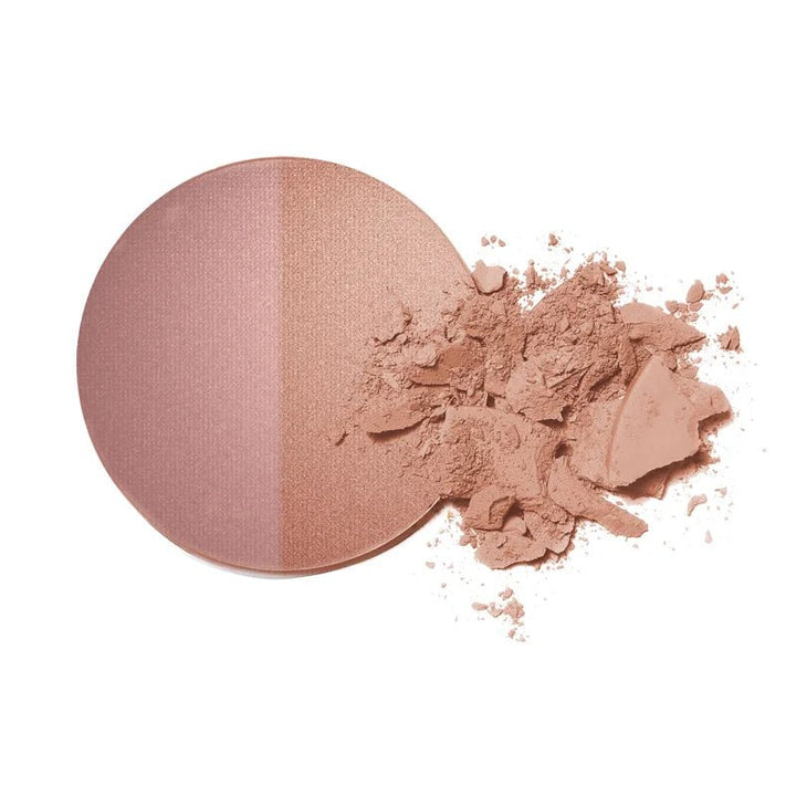 INIKA Organic Mineral Baked Blush Duo - Burnt Peach Swatch