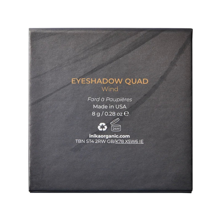 INIKA Organic Quad Eyeshadow Palette Wind - Rückseite