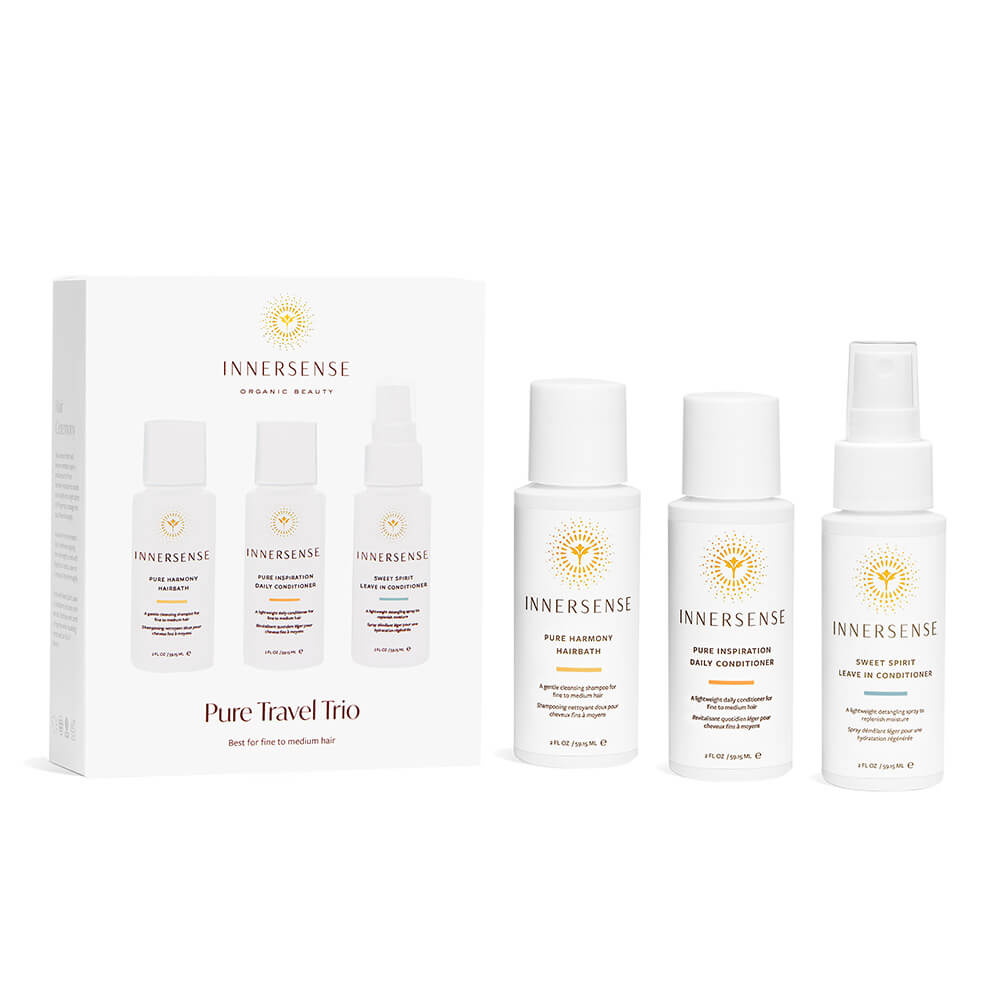 Innersense Organic Beauty Pure Travel Trio - Produkte und Verpackung