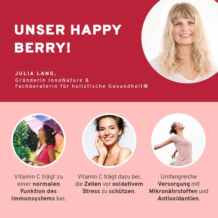 Innonature Bio Happy Berry Superfood Pulver - Wirkung