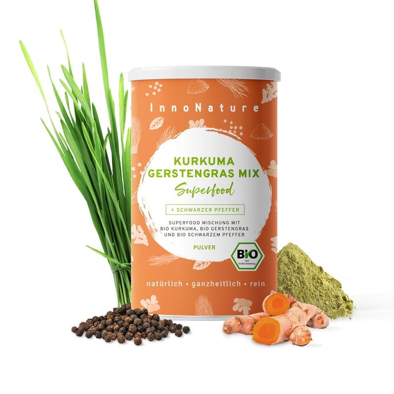 Innonature Bio Kurkuma Gerstengras Mix Superfood - Titelbild