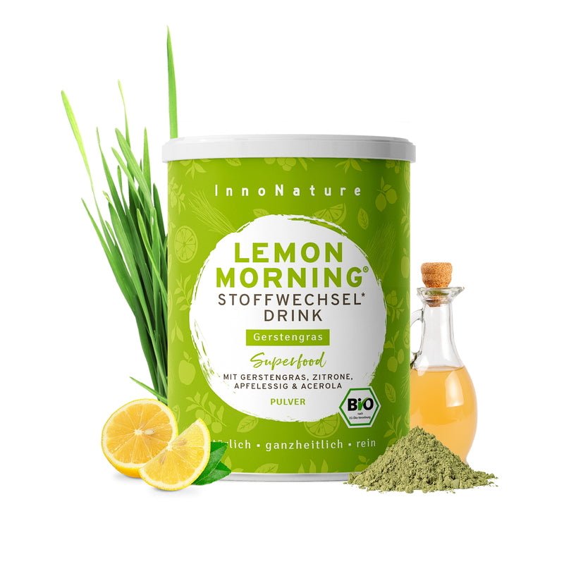 Bio Lemon Morning® Gerstengras: Stoffwechseldrink mit Vitamin C