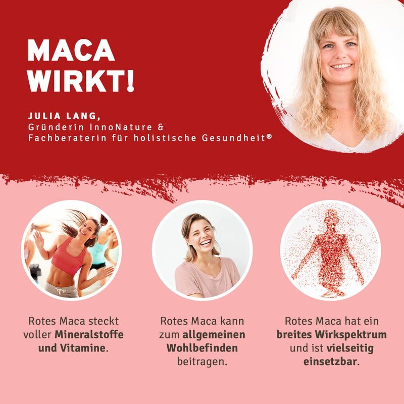 Innonature Bio rotes Maca-Extrakt Tropfen - Wirkung