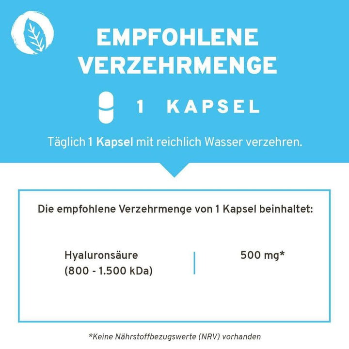 Innonature Hyaluron Kapseln - Verzehrmenge