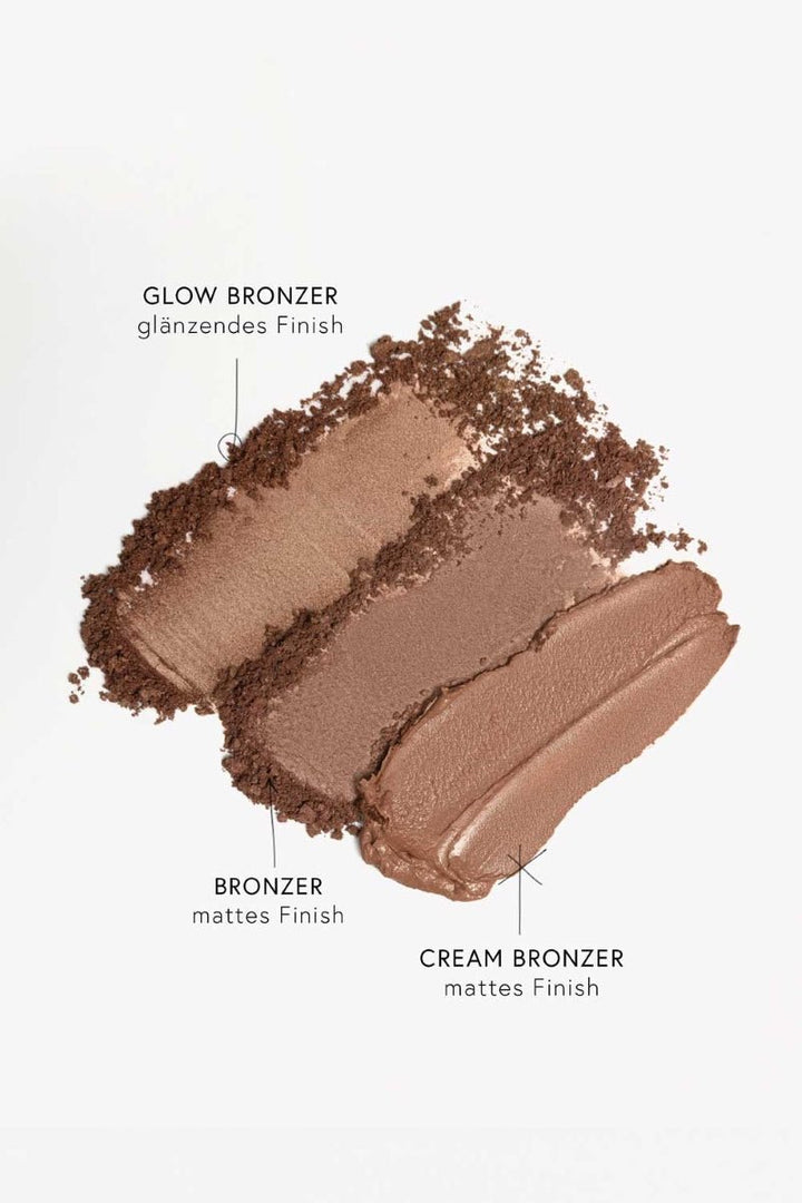 Jacks Beauty Line Bronzer Refill - Bronzer, Glow Bronzer und Cream Bronzer Swatches im Vergleich